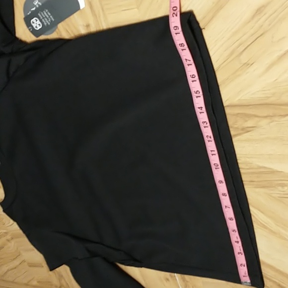 Daisy Fuentes Medium Long Sleeve Sweat Shirt Black - Picture 7 of 9